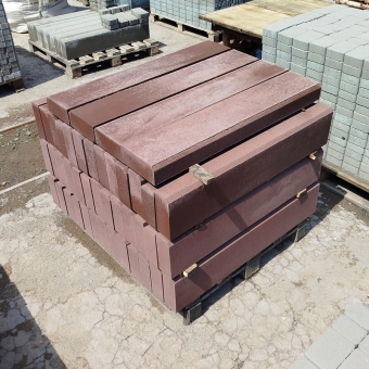 Борт тротуарный (коричневый)