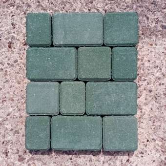 Плитка тротуарная «Старый город» (зеленая)