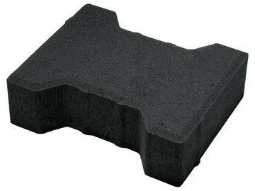 Тротуарная плитка «Катушка» (черная)