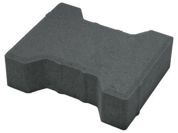 Тротуарная плитка «Катушка» (графитовая)