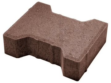 Тротуарная плитка «Катушка» (коричневая)