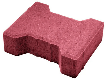 Тротуарная плитка «Катушка» (красная)