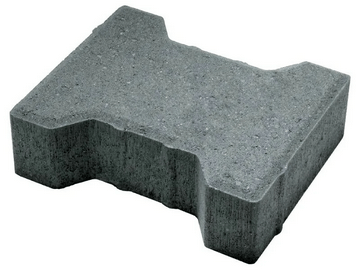 Тротуарная плитка «Катушка» (серая)