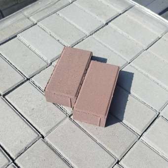 Тротуарная плитка «Кирпичик» (коричневая)