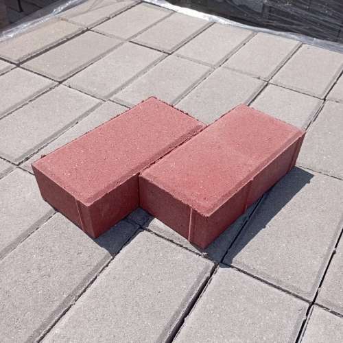 Тротуарная плитка «Кирпичик» (красная)
