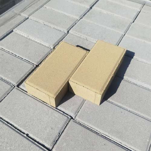 Тротуарная плитка «Кирпичик» (желтая)
