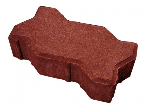 Тротуарная плитка «Волна» (красная)