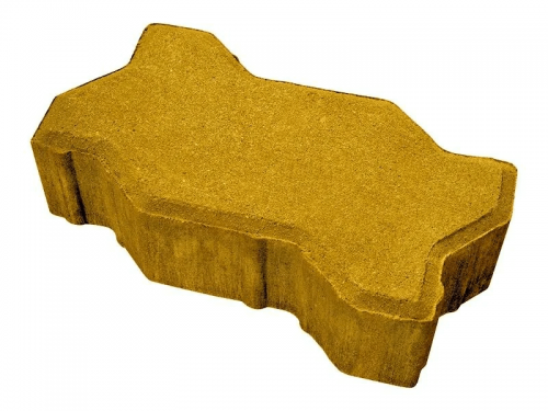 Тротуарная плитка «Волна» (желтая)