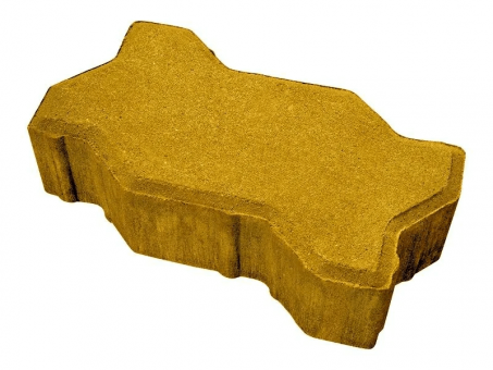 Тротуарная плитка «Волна» (желтая)